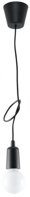 Sollux Lighting Diego függőlámpa 1x60 W fekete SL.0572