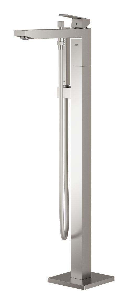 Grohe Eurocube kád és zuhany csaptelep térben álló SuperSteel 23672DC1
