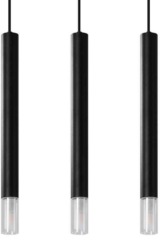 Sollux Lighting Wezyr függőlámpa 3x40 W fekete SL.0962