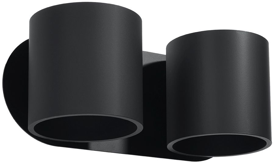 Sollux Lighting Orbis oldalfali lámpa 2x40 W fekete SL.0660