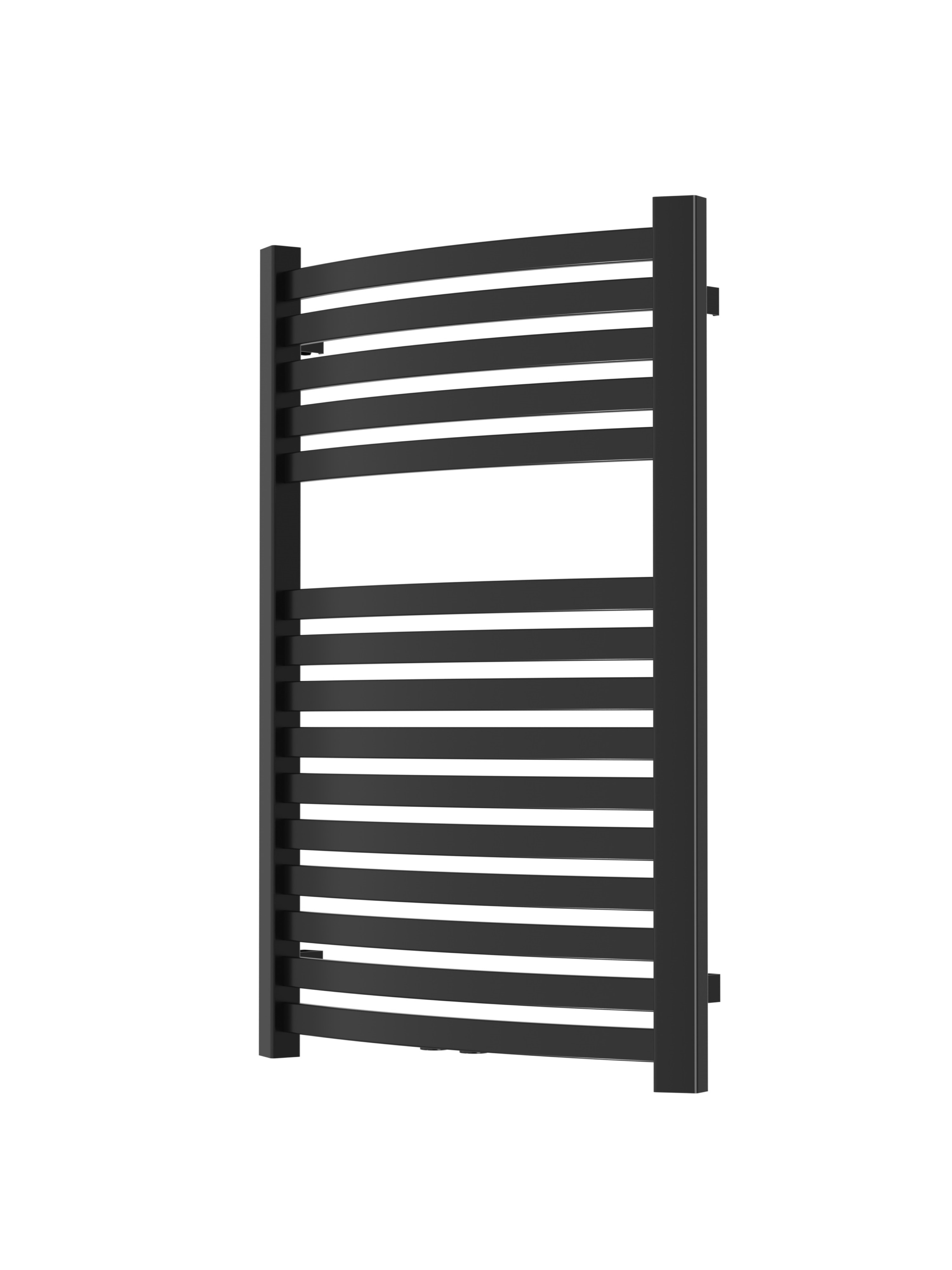 Invena fürdőszoba radiátor íves 80x54 cm fekete UG-03-080