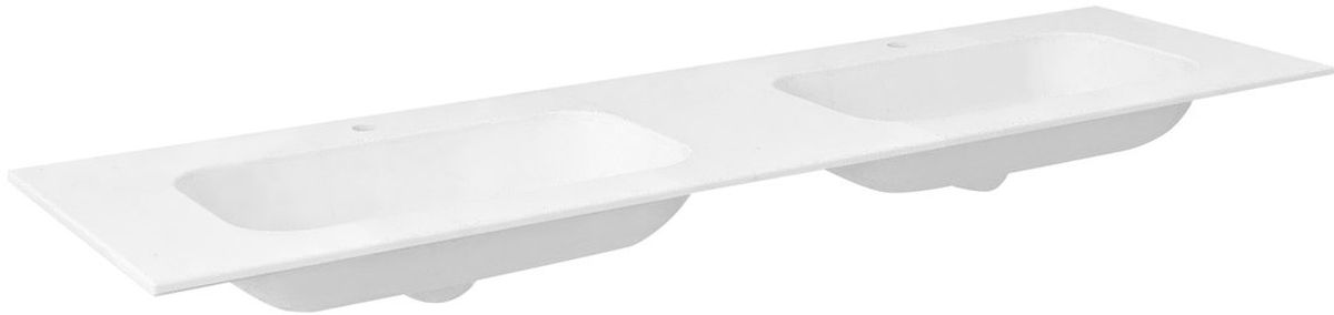 Sapho Aruba mosdótál 210x51.5 cm négyszögletes beépíthető-dupla fehér AR210-B2M