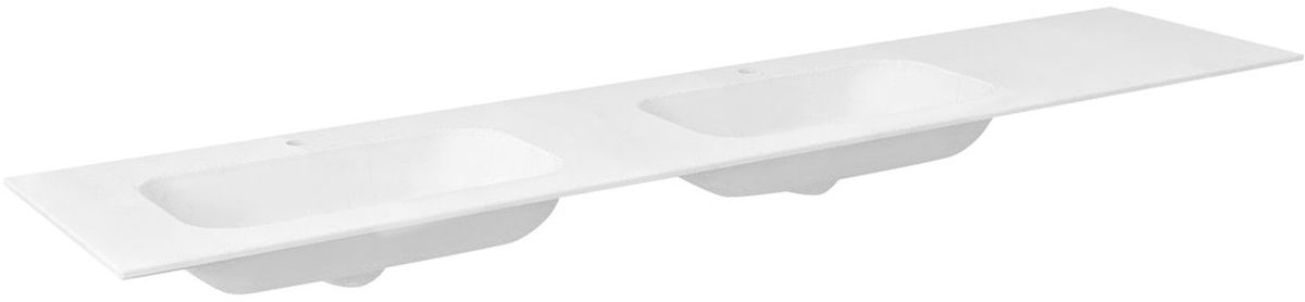 Sapho Aruba mosdótál 230x51.5 cm négyszögletes klasszikus-dupla fehér matt AR230-B2L