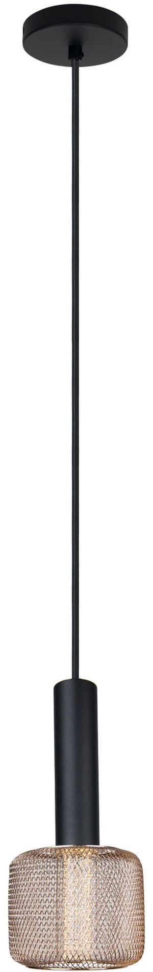 MaxLight Mesh függőlámpa 1x5 W fekete-arany P0438