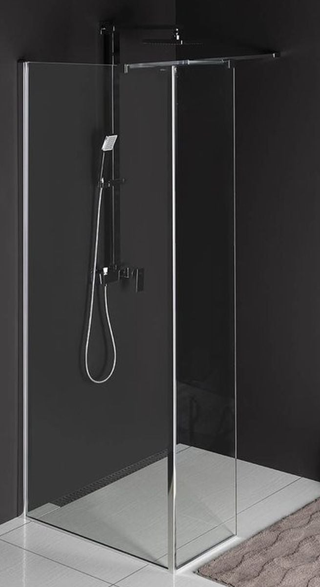 Polysan Modular Shower zuhanykabin fal walk-in 100 cm króm fényes/átlátszó üveg MS2A-100