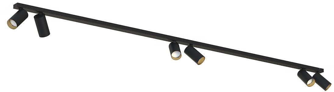 Nowodvorski Lighting Mono mennyezeti lámpa 6x10 W fekete-arany 7770