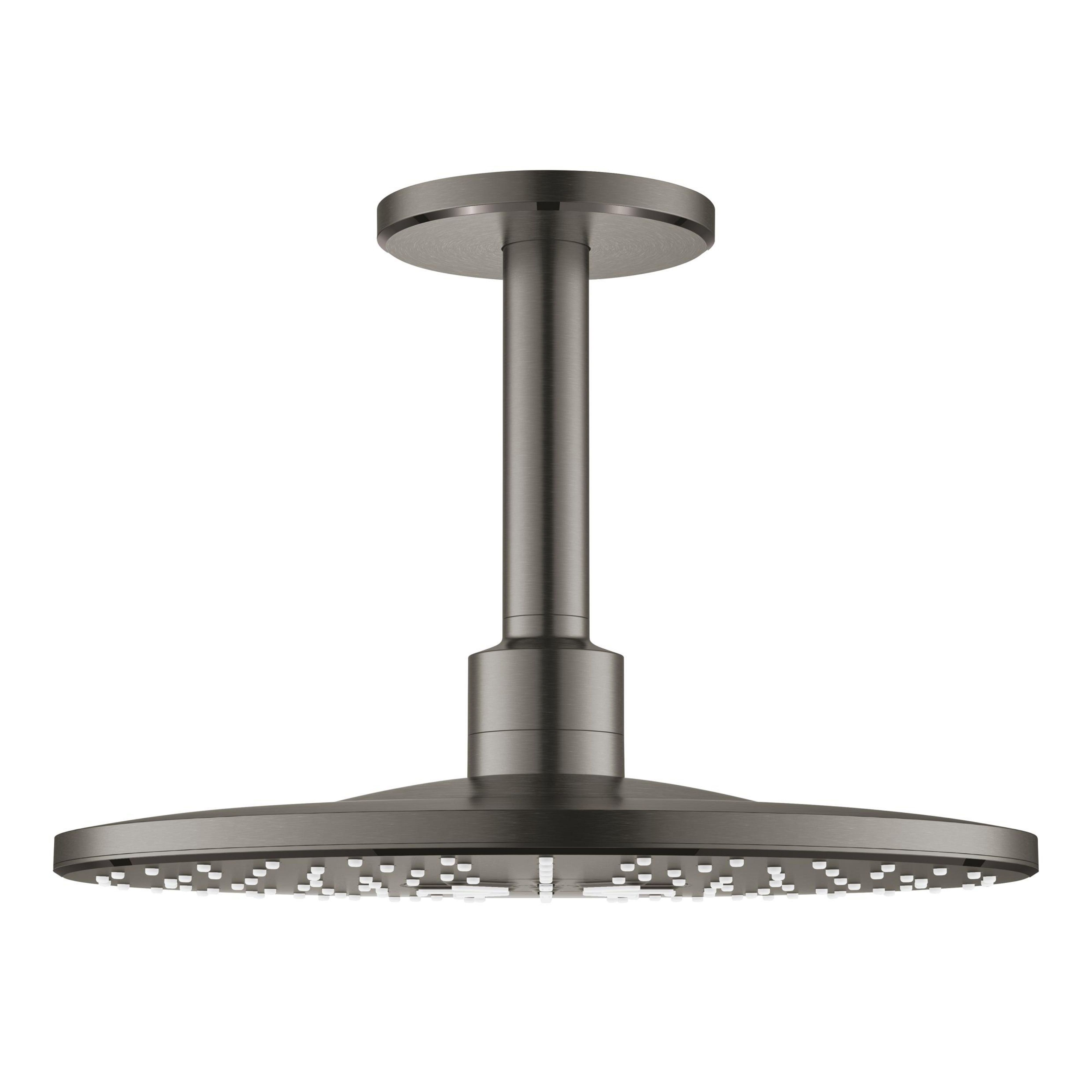 Grohe Rainshower fejzuhany karral 31x31 cm kerek Brushed Hard Graphite 26477AL0