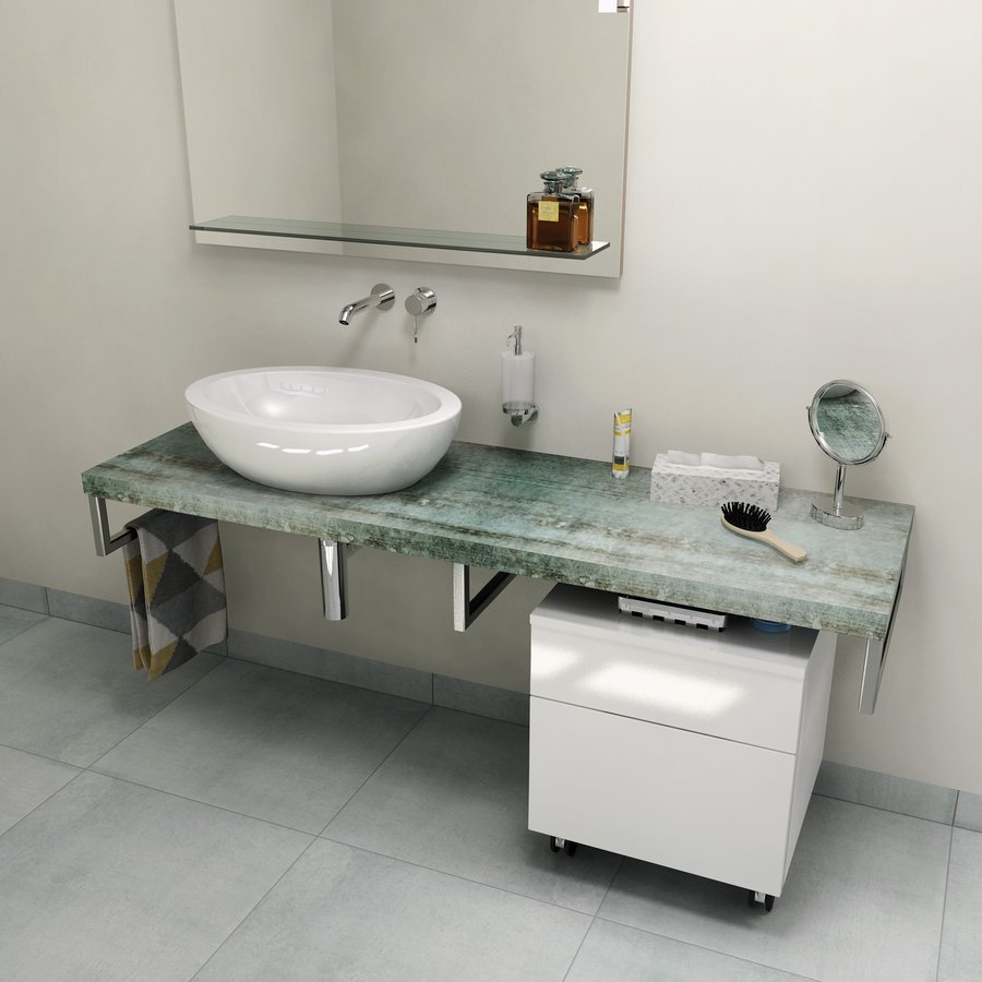Sapho Avice pult 140x49.5 cm grafit-kék AV1406
