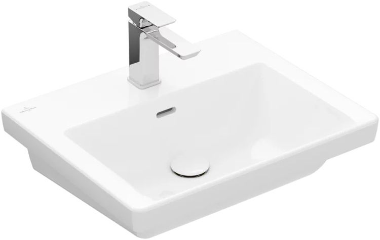 Villeroy & Boch Subway 3.0 mosdótál 60x47 cm négyszögletes klasszikus fehér 4A7060R1