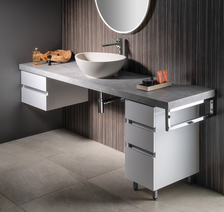 Sapho Avice pult 190x49.5 cm grafit-szürke AV197