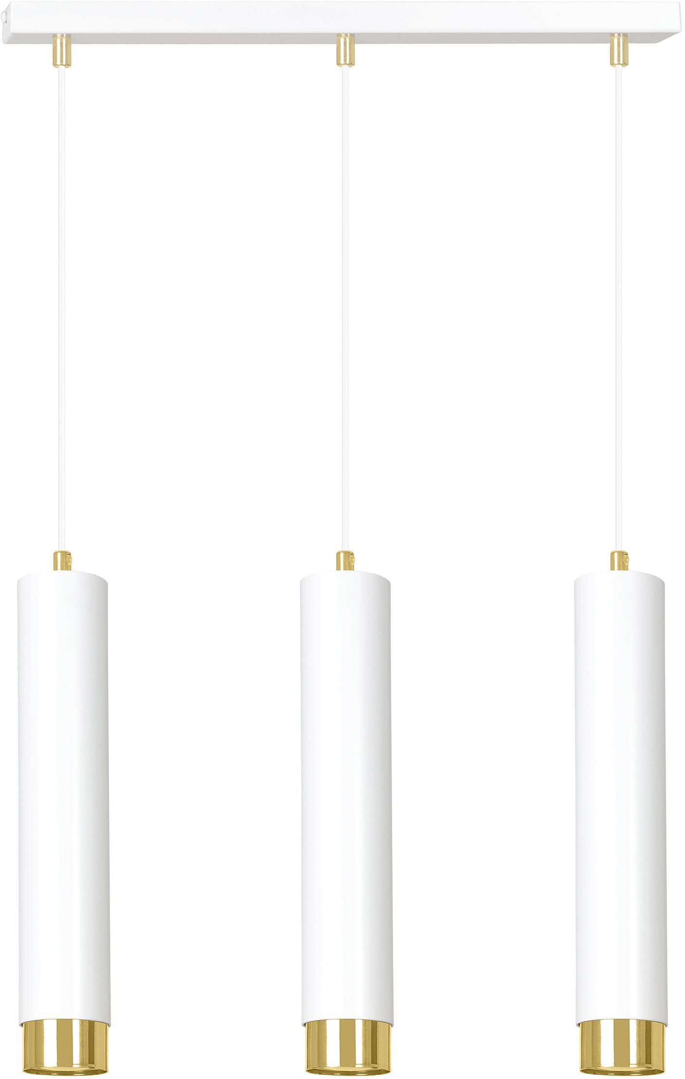 Emibig Kibo függőlámpa 3x8 W fehér-arany 642/3