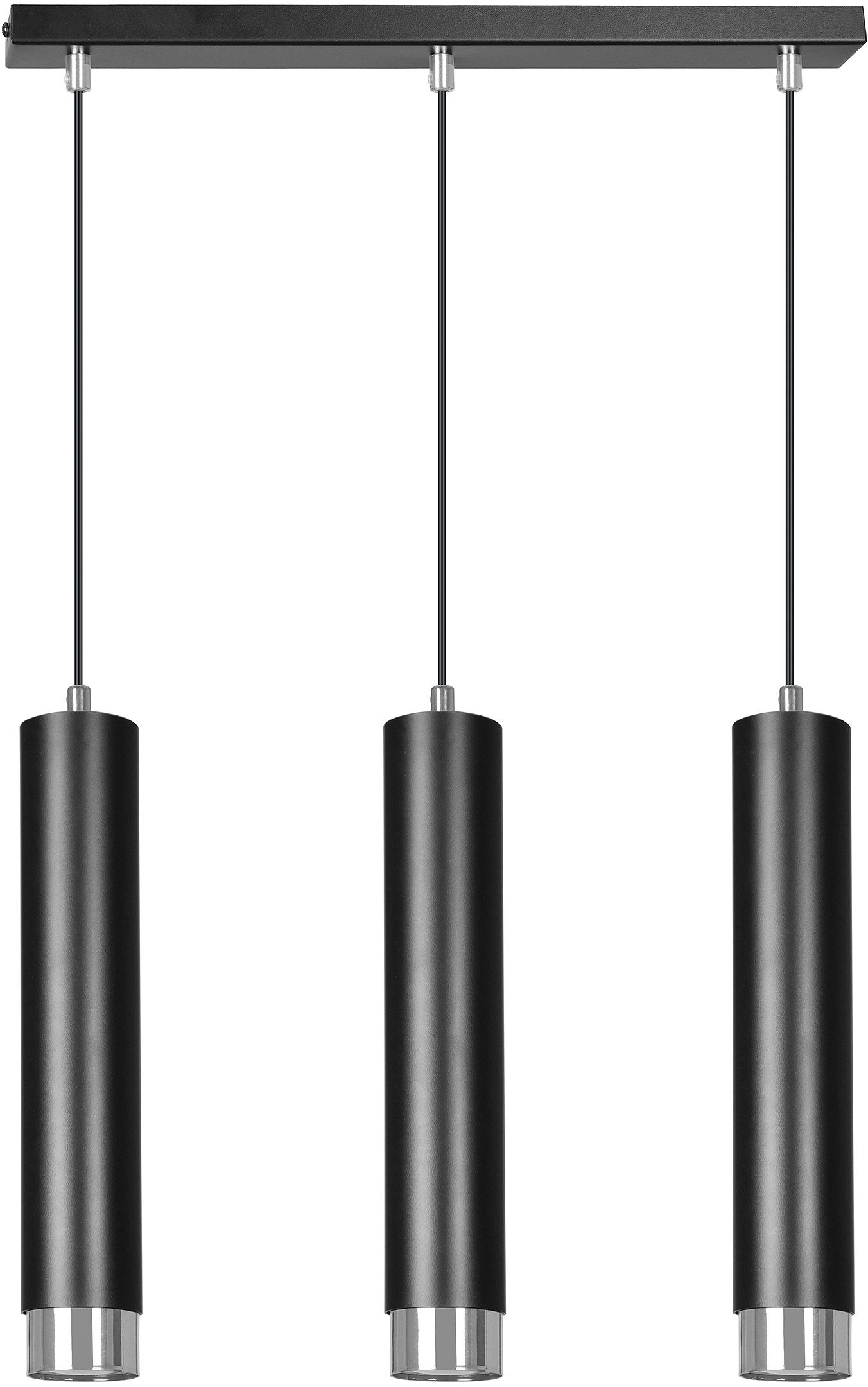 Emibig függőlámpa 3x8 W fekete-króm 643/3