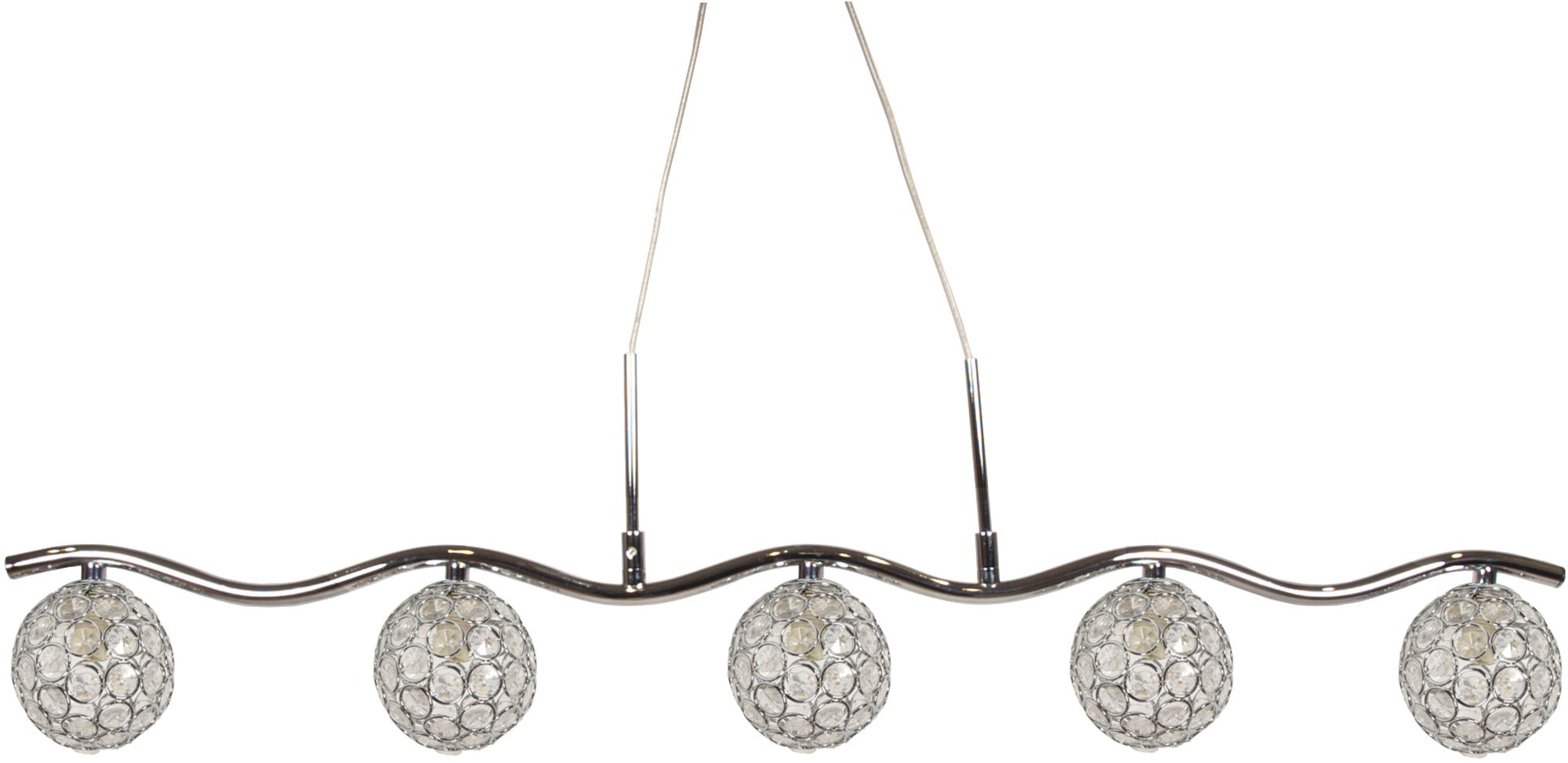 Candellux Starlet függőlámpa 5x40 W króm-átlátszó 35-85767