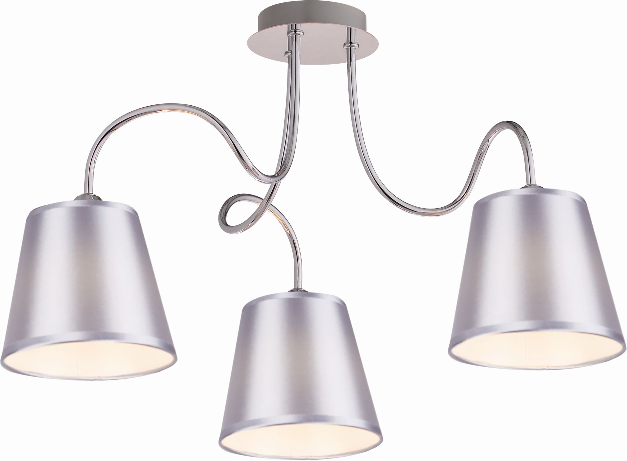 Candellux Luk mennyezeti lámpa 3x40 W króm-szürke 33-70746