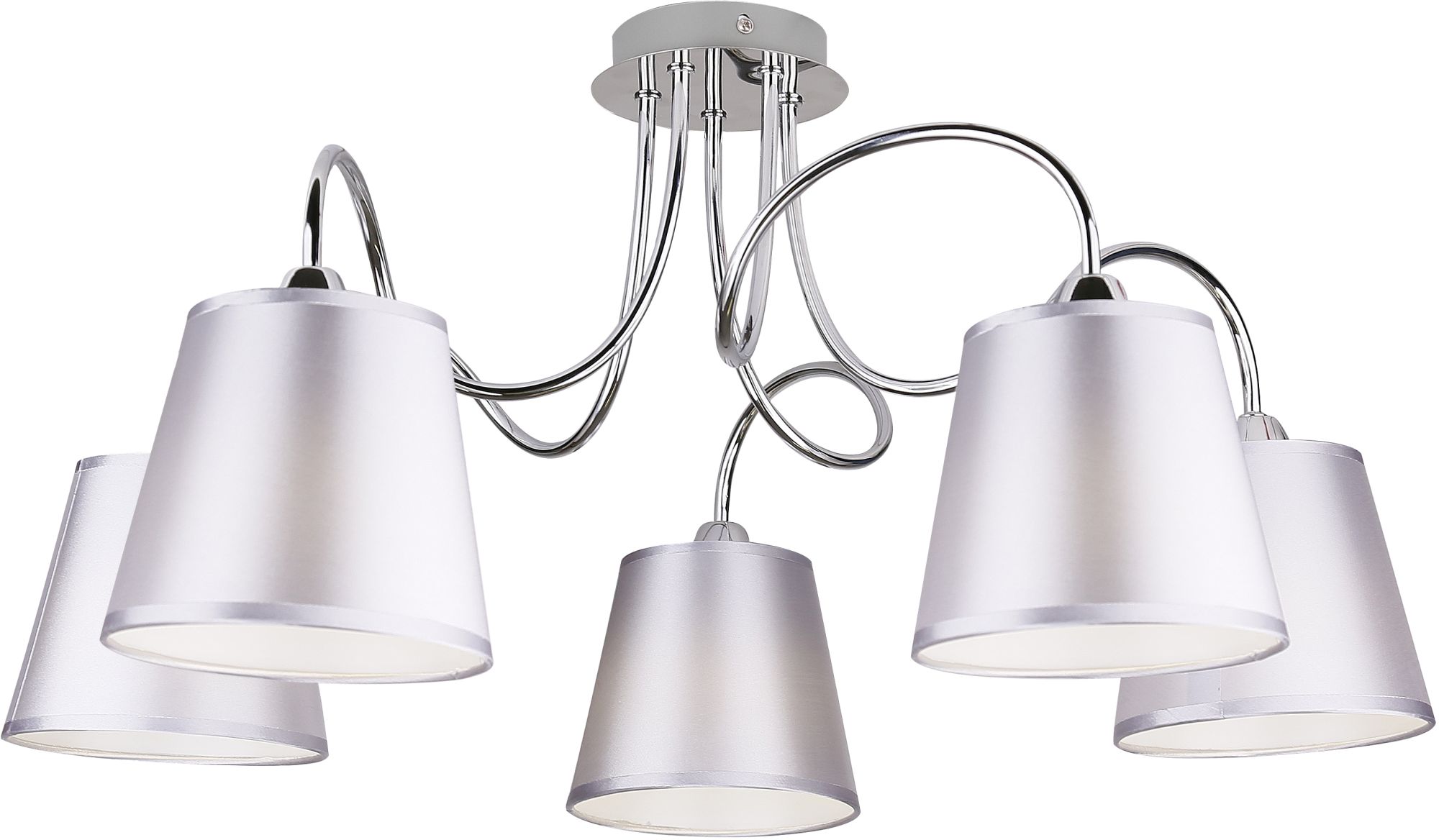 Candellux Luk mennyezeti lámpa 5x40 W króm-szürke 35-70753