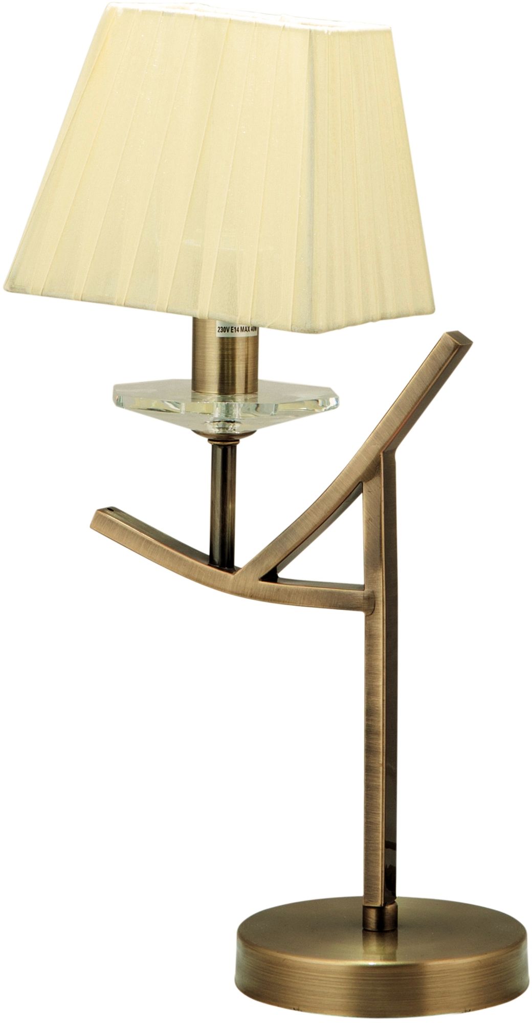 Candellux Valencia asztali lámpa 1x40 W patina-sárga 41-84593