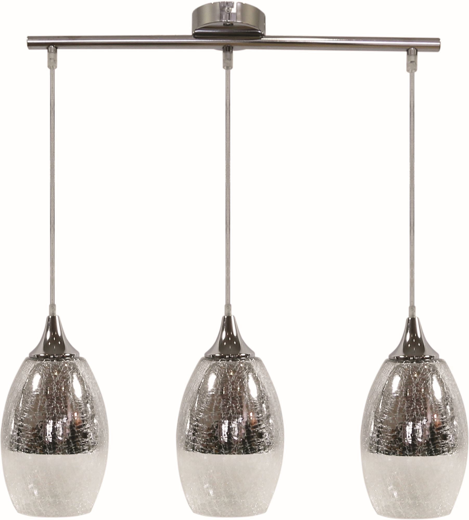 Candellux Celia függőlámpa 3x60 W ezüst 33-51585