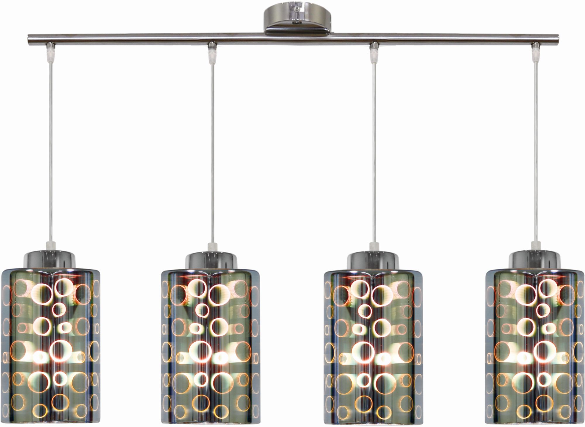 Candellux Nocturno függőlámpa 4x40 W króm-sokszínű 34-57723