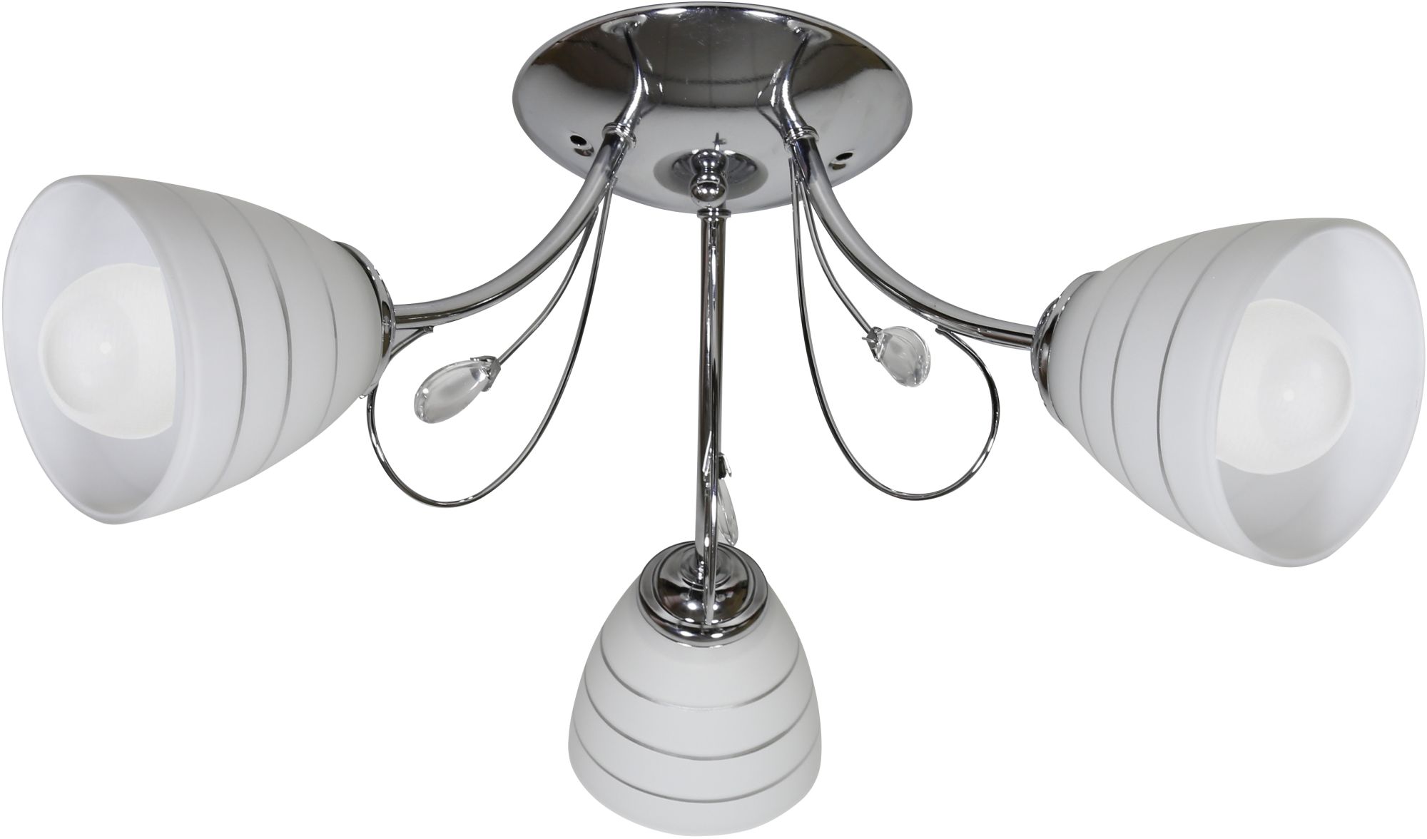 Candellux Simpli mennyezeti lámpa 3x40 W fehér-króm 33-63847