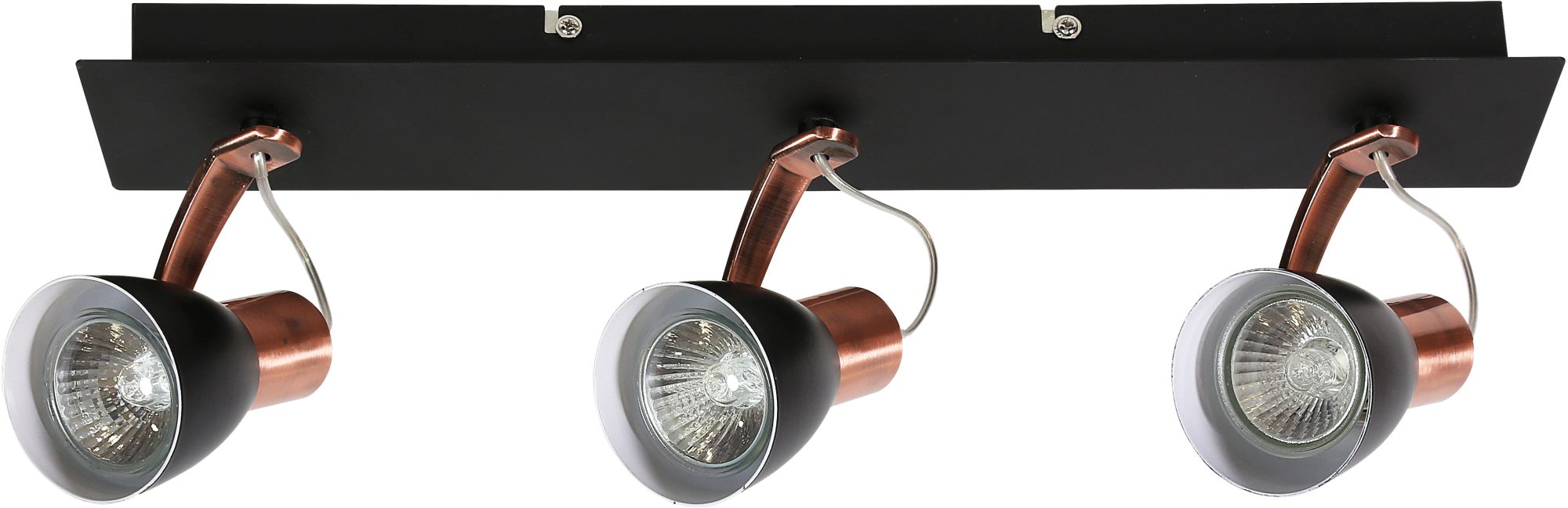 Candellux Markus mennyezeti lámpa 3x50 W fekete-réz 93-35608-M