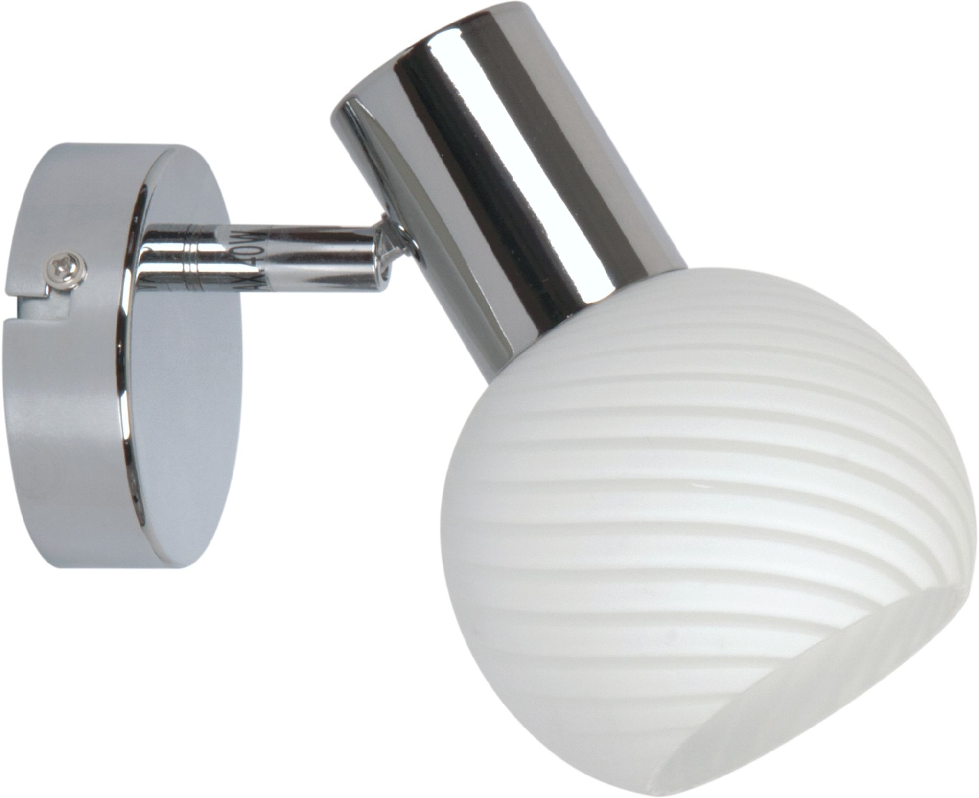 Candellux Turno oldalfali lámpa 1x40 W fehér-króm 91-94189
