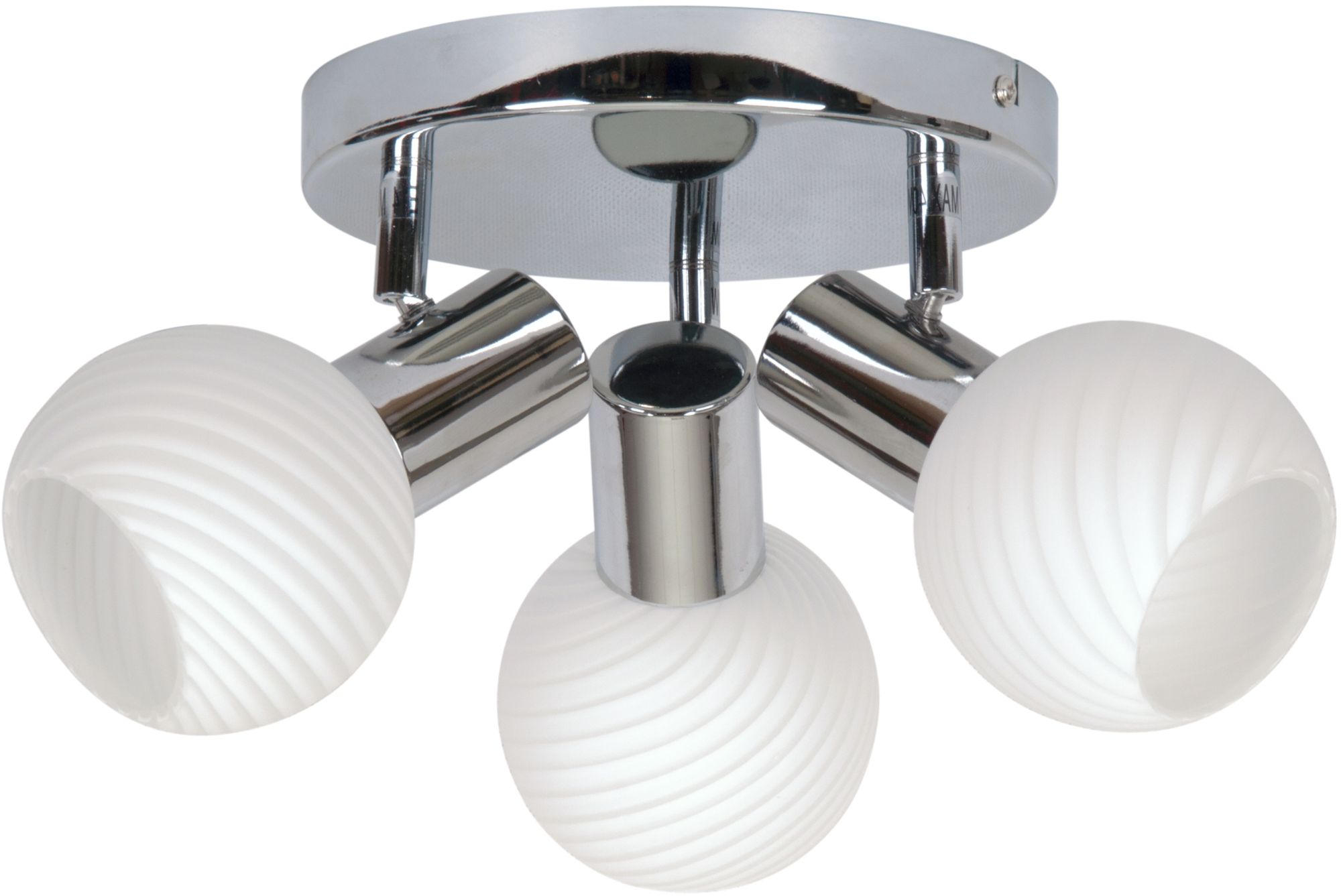 Candellux Turno mennyezeti lámpa 3x40 W fehér-króm 98-10940