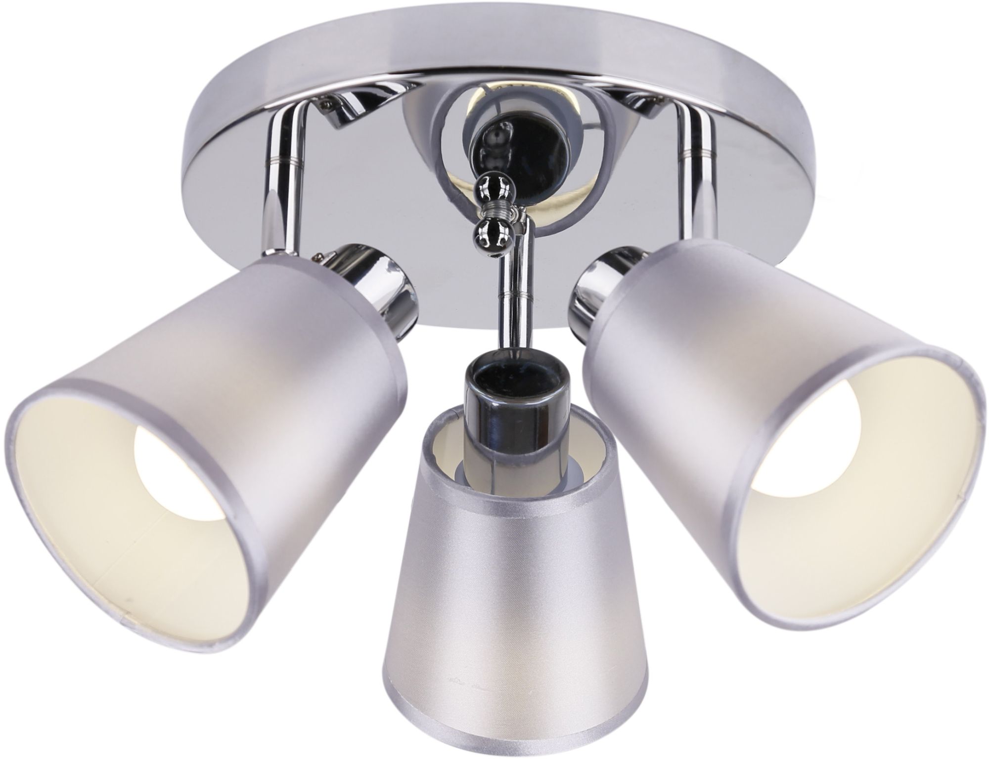 Candellux Pin mennyezeti lámpa 3x40 W króm-szürke 98-70661