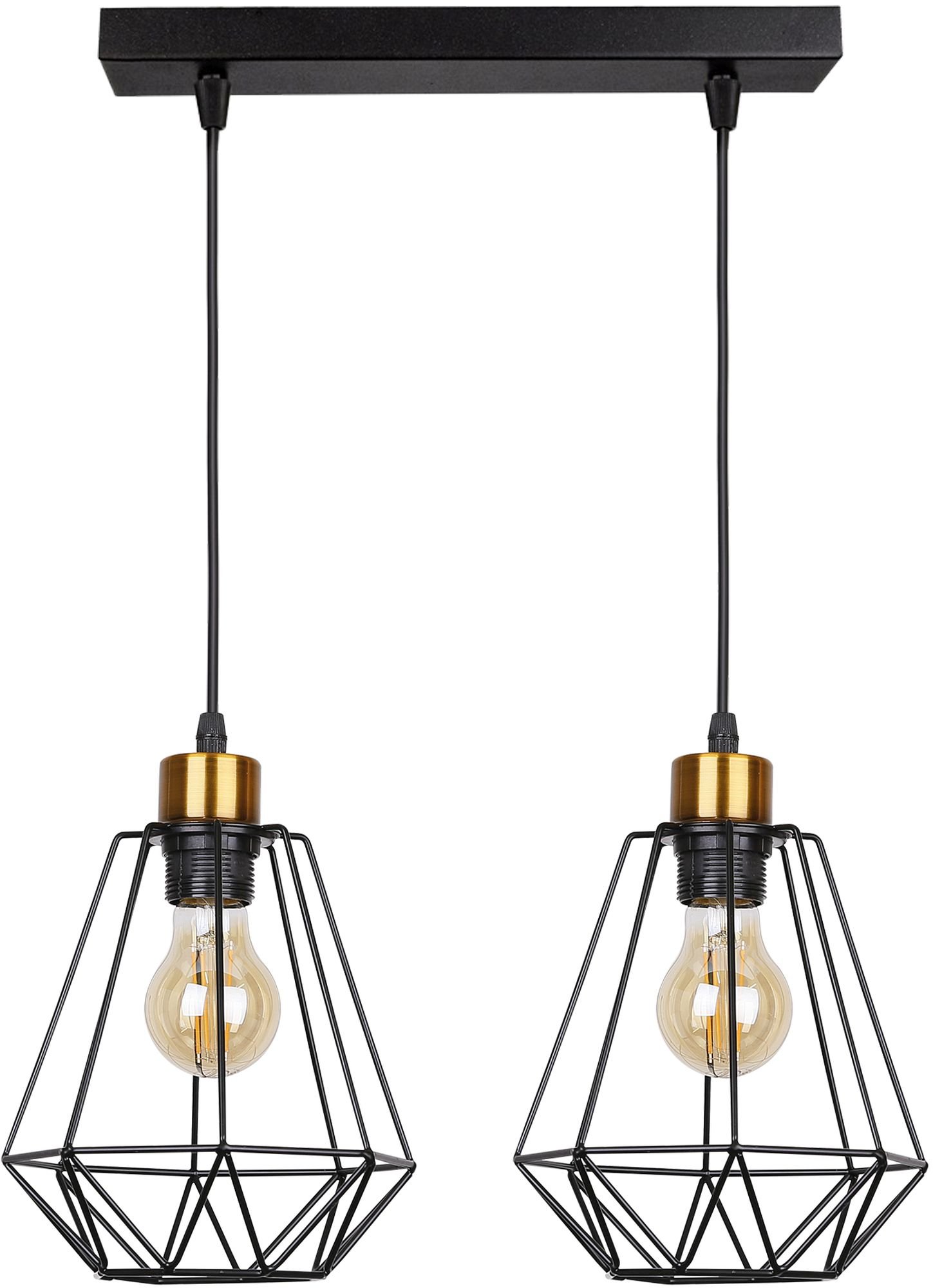 Candellux Primo függőlámpa 2x60 W fekete-patina 32-00224