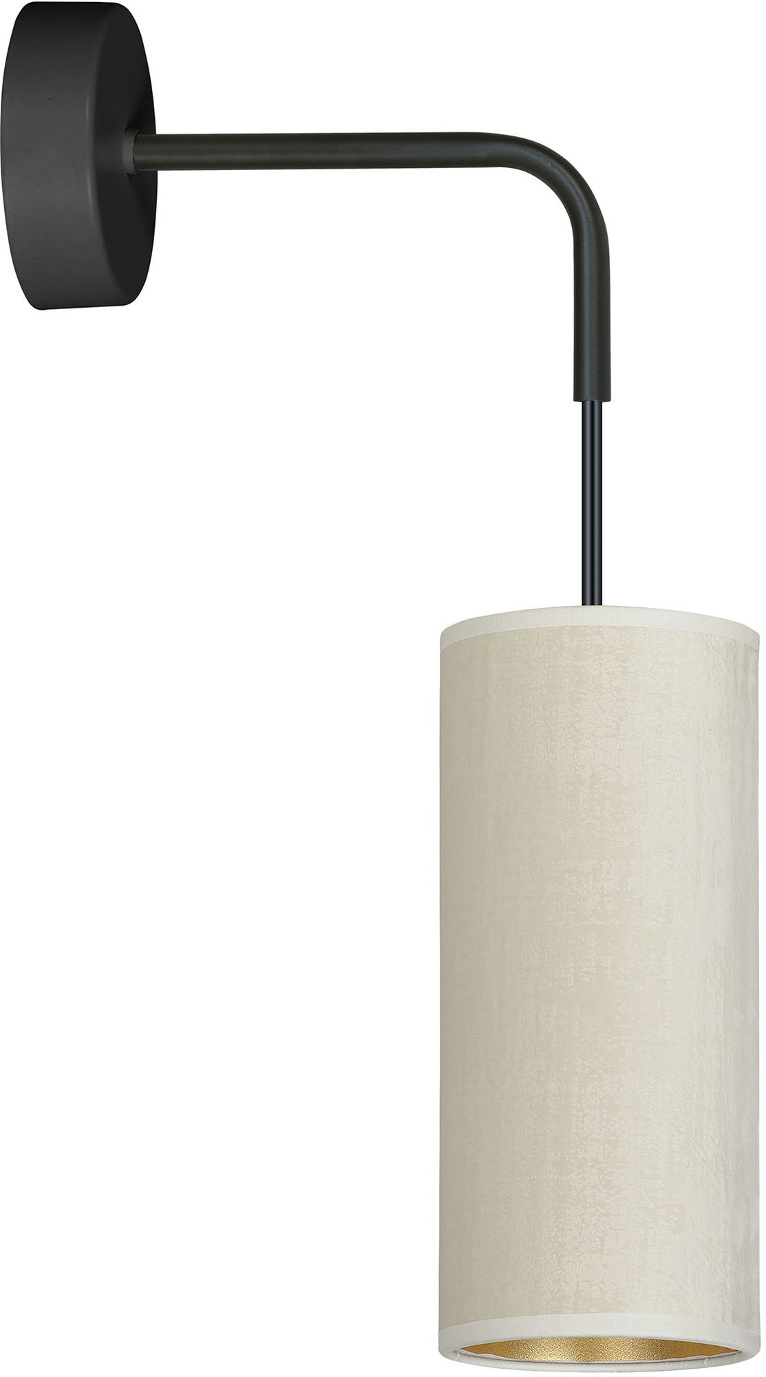 Emibig Bente oldalfali lámpa 1x60 W fehér-fekete-arany 1059/K1