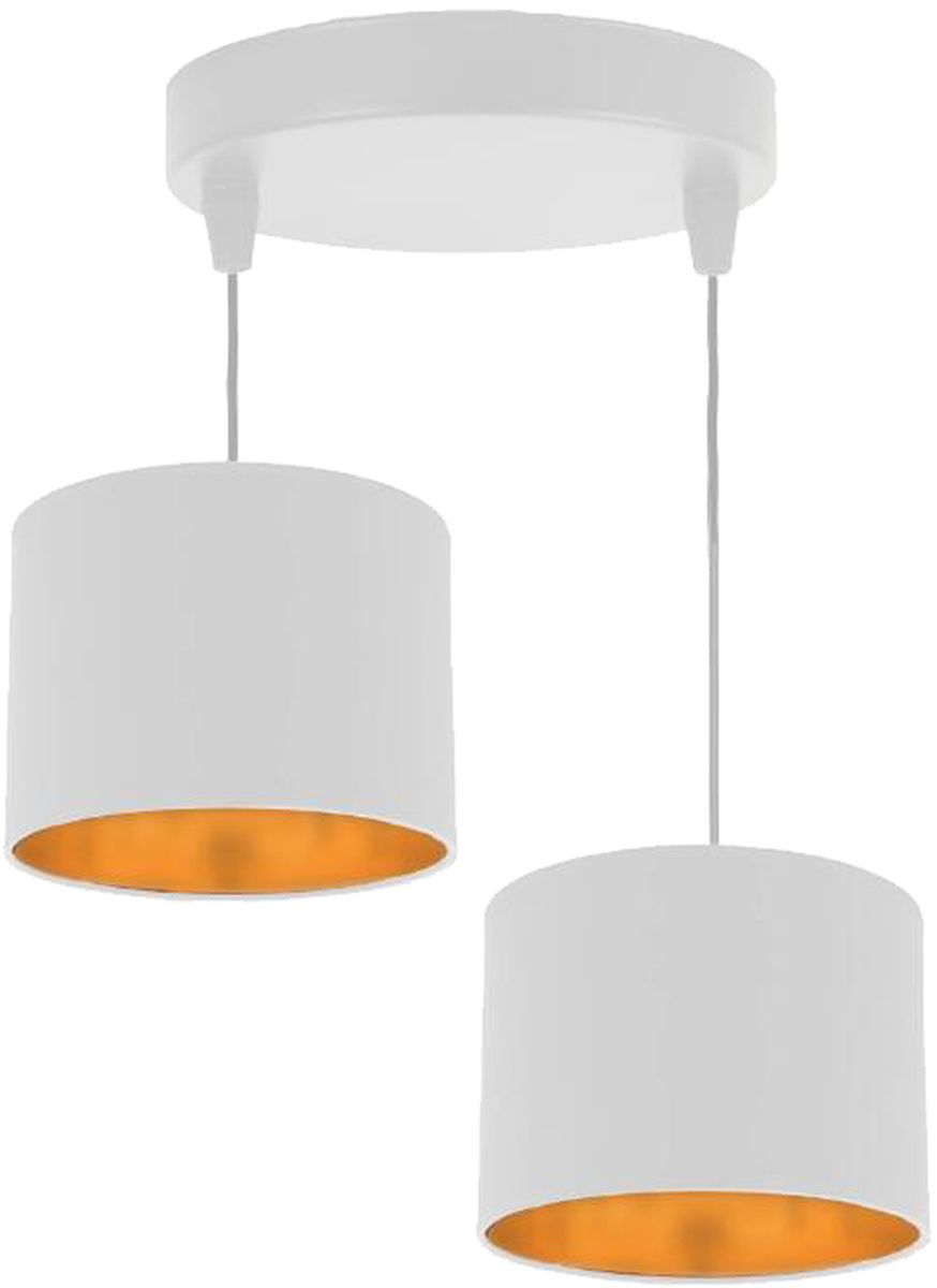 Candellux Atlanta függőlámpa 2x40 W fehér 32-00675