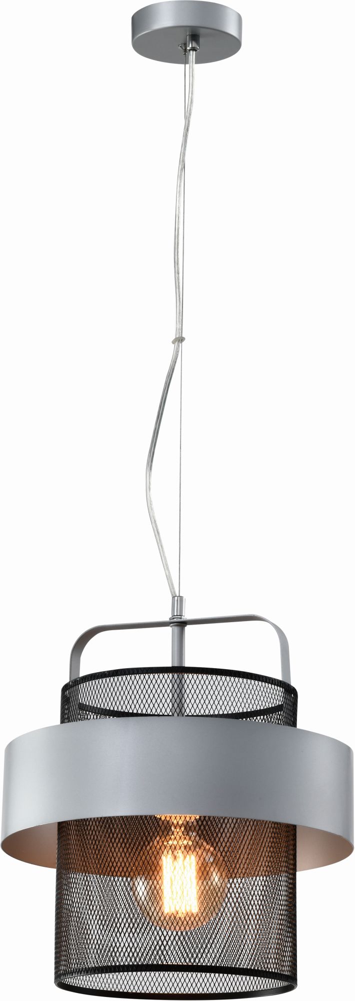 Candellux Fiba függőlámpa 1x40 W fekete-ezüst 31-78506