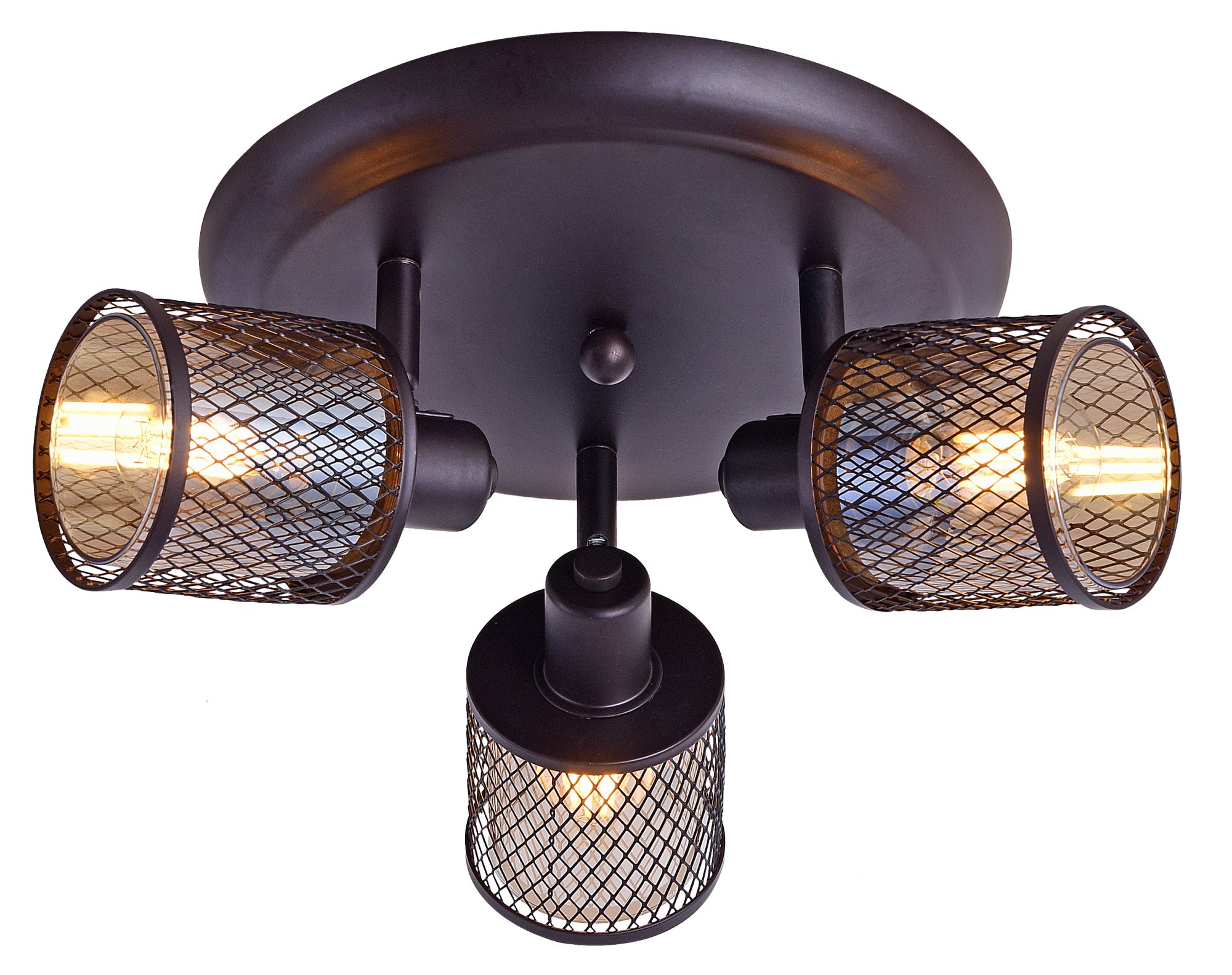 Candellux Canabera mennyezeti lámpa 3x40 W borostyán-barna 98-83098