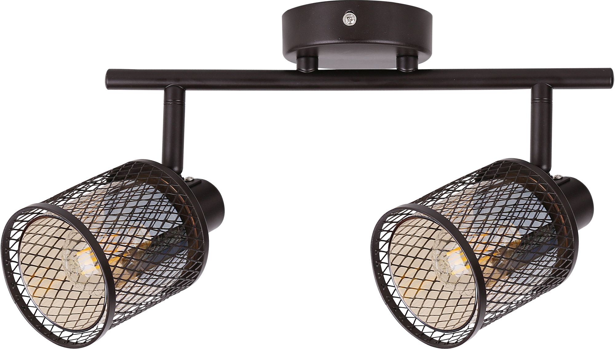 Candellux Canabera mennyezeti lámpa 2x40 W borostyán-barna 92-81766