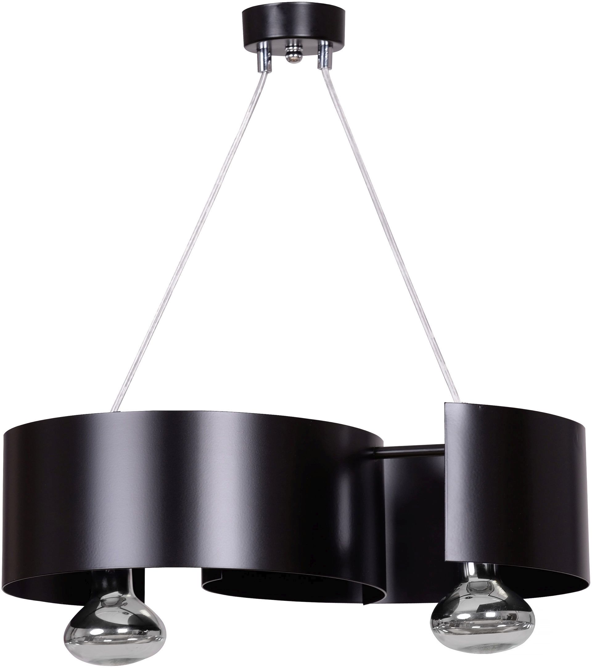 Emibig Vixon függőlámpa 2x15 W fekete-króm 284/2
