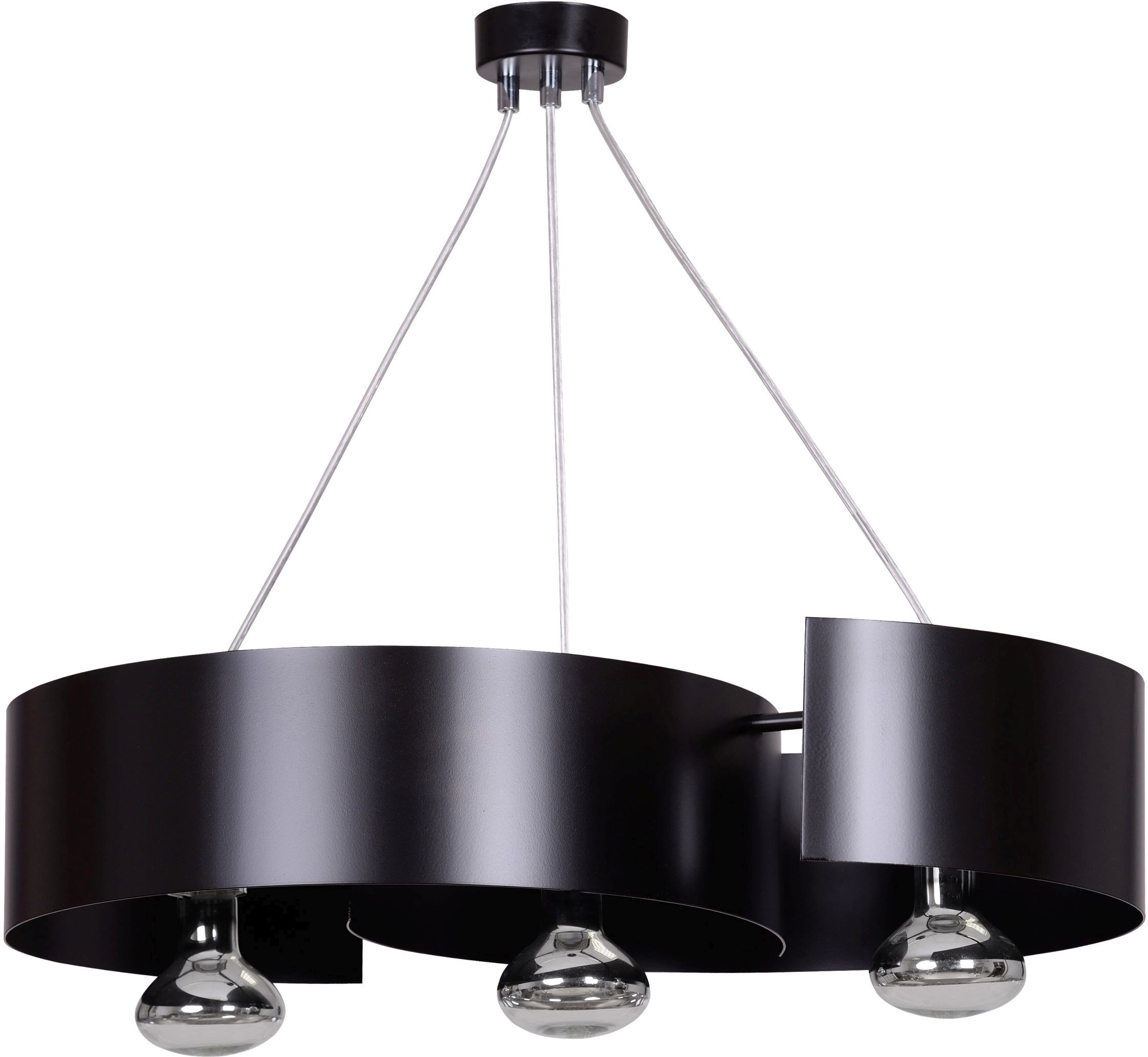 Emibig Vixon függőlámpa 3x15 W fekete-króm 284/3