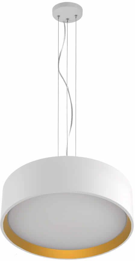 Light Prestige Hudson függőlámpa 1x36 W fehér-arany LP-043/1PWH/GD