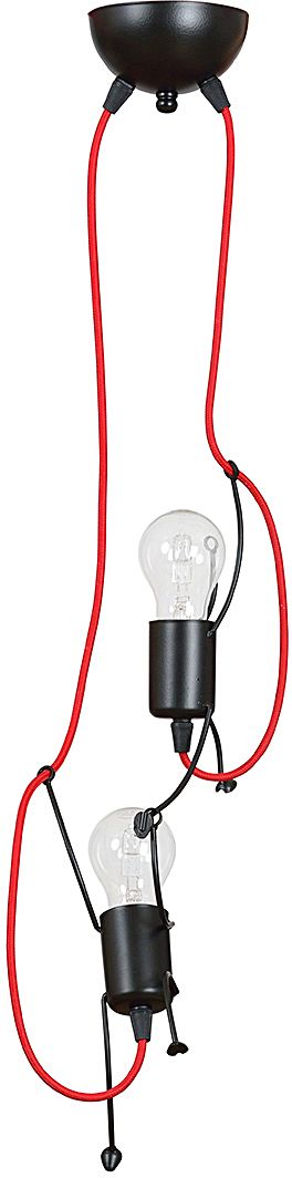 Emibig Bobi függőlámpa 2x15 W fekete-piros 537/2
