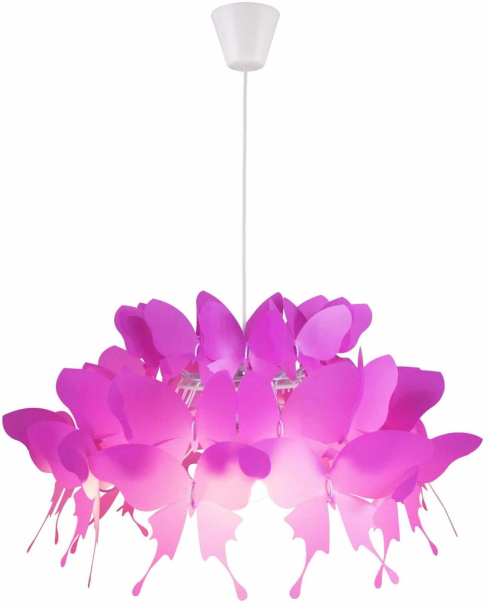 Light Prestige Farfalla függőlámpa 1x60 W rózsaszín LP-3439/1PDARKPINK
