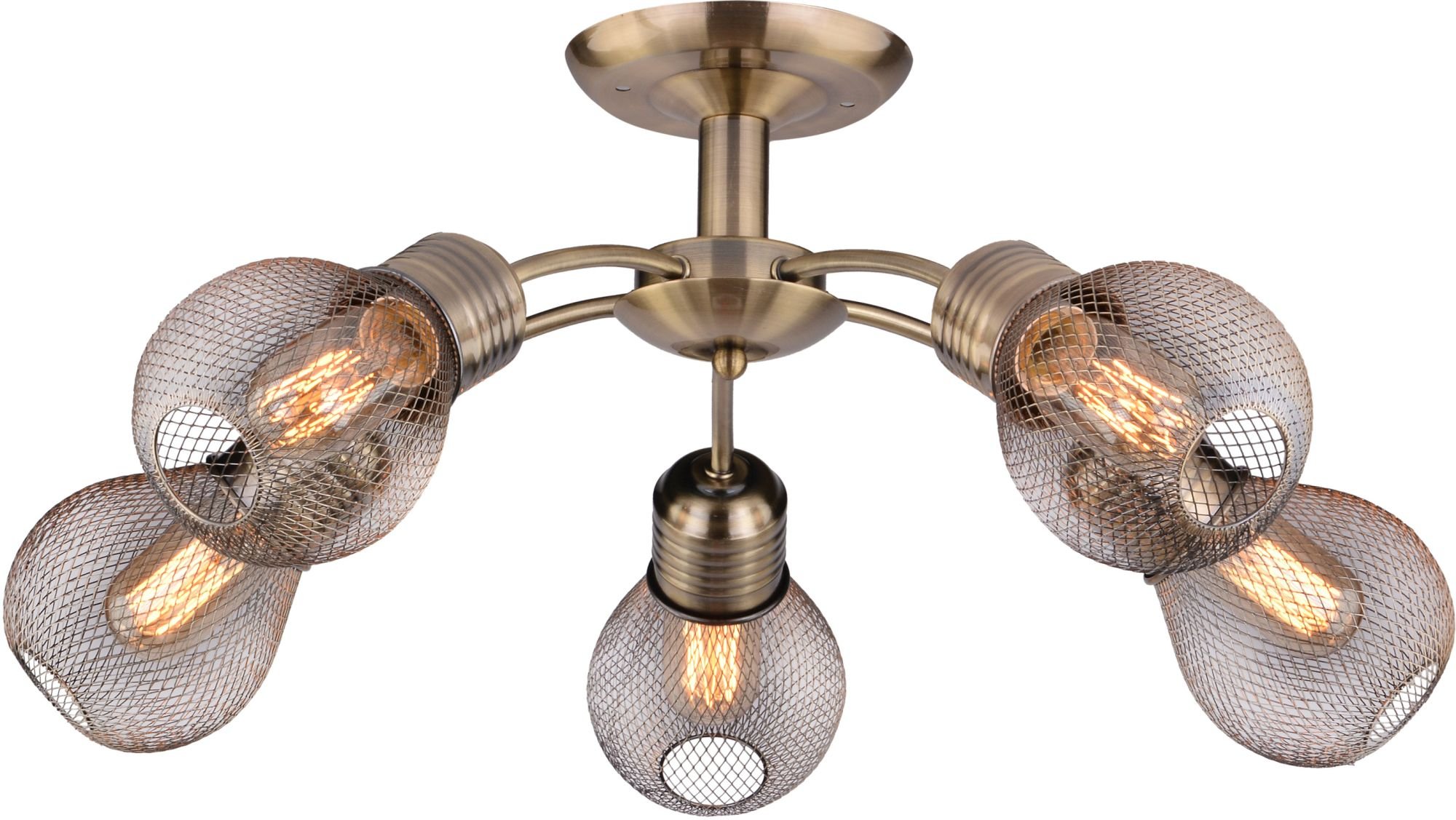 Candellux Gliva mennyezeti lámpa 5x60 W patina 35-56603