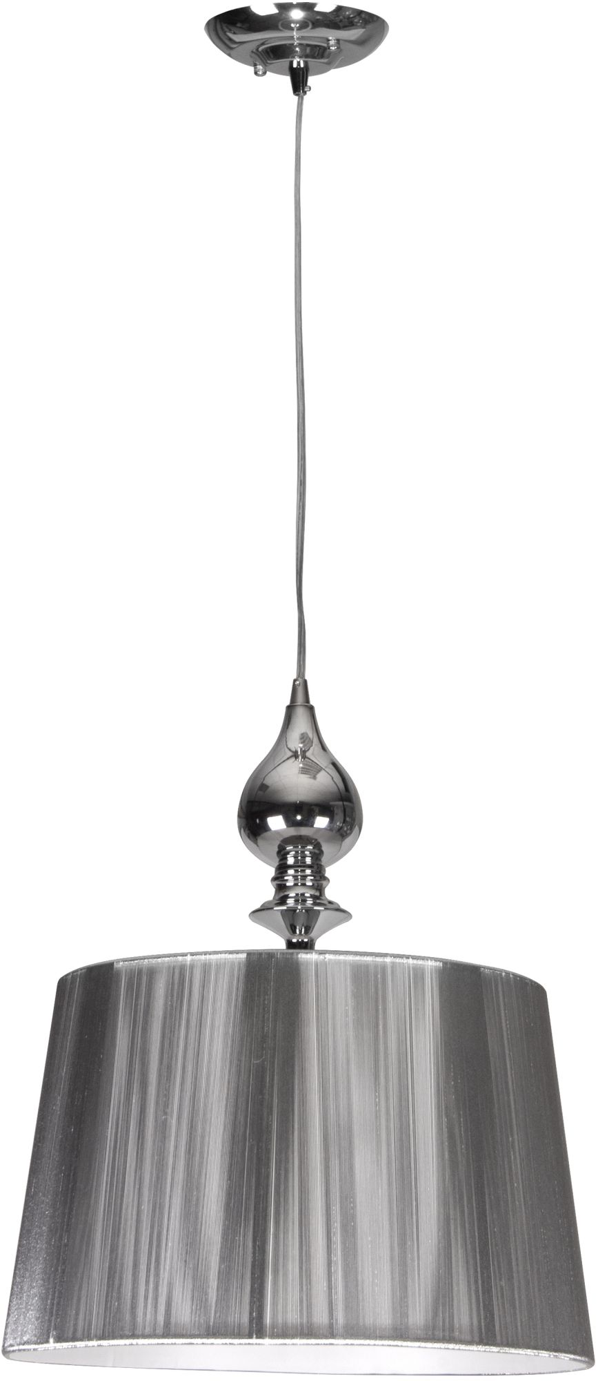 Candellux Gillenia függőlámpa 1x60 W ezüst 31-07155
