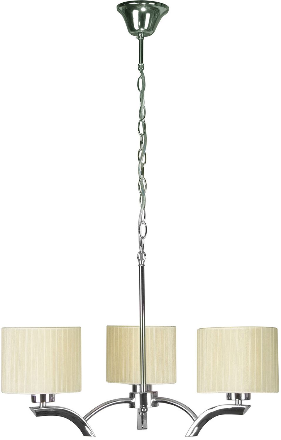Candellux Draga függőlámpa 3x60 W króm-krém 33-04208