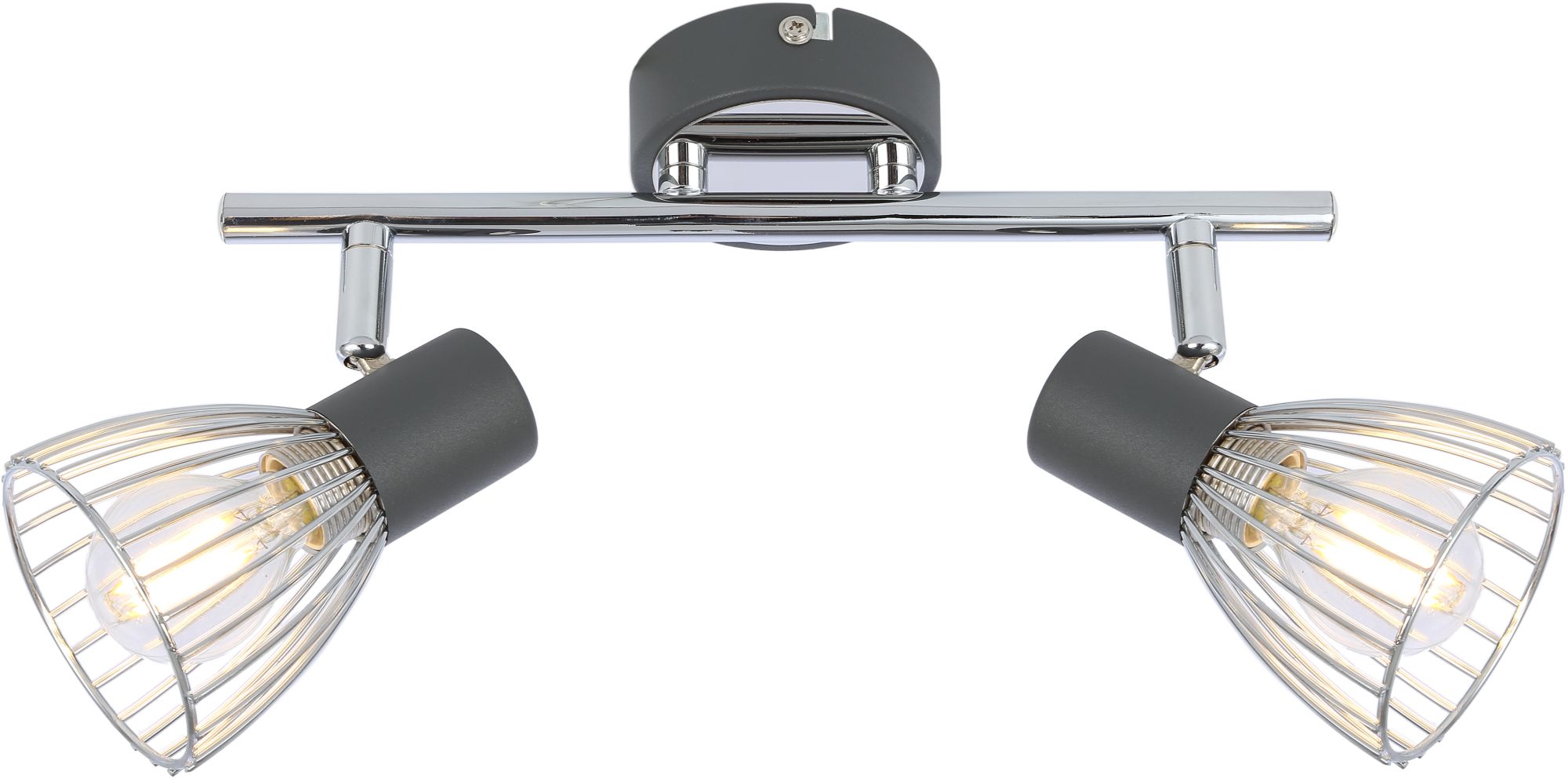 Candellux Modo mennyezeti lámpa 2x40 W fekete-króm 92-61522