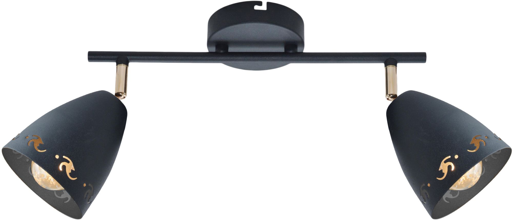 Candellux Coty mennyezeti lámpa 2x40 W fekete 92-67166