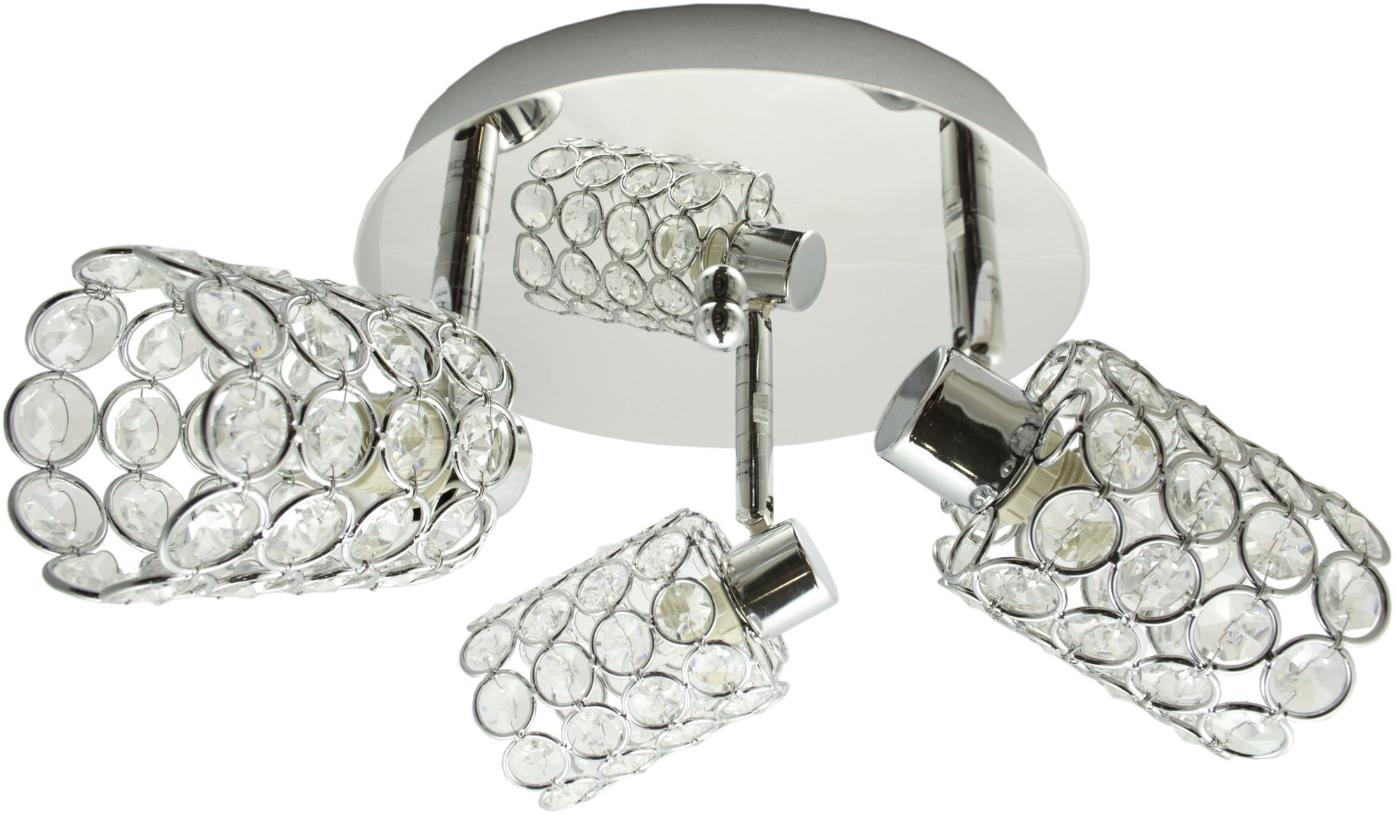 Candellux York mennyezeti lámpa 3x40 W króm-kristály 98-00125