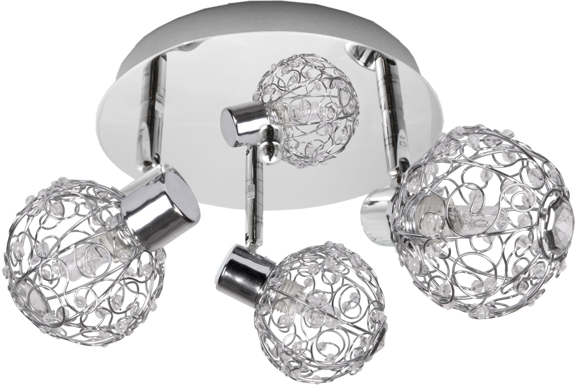 Candellux Collar mennyezeti lámpa 3x40 W króm 98-13750