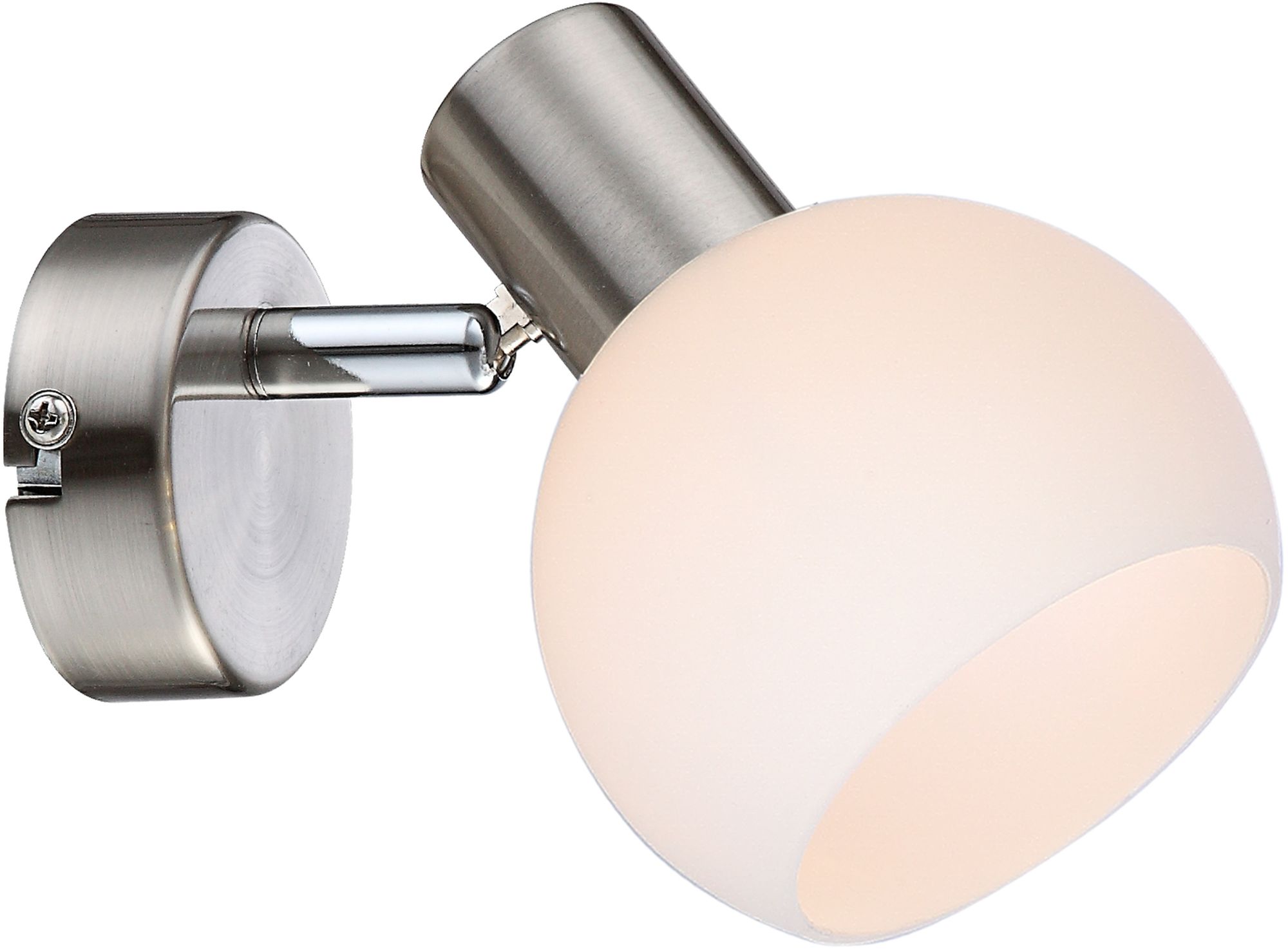 Candellux Mauro oldalfali lámpa 1x4 W fehér-nikkel 91-61584