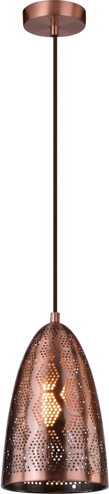 Candellux Sfinks függőlámpa 1x60 W réz 31-43313