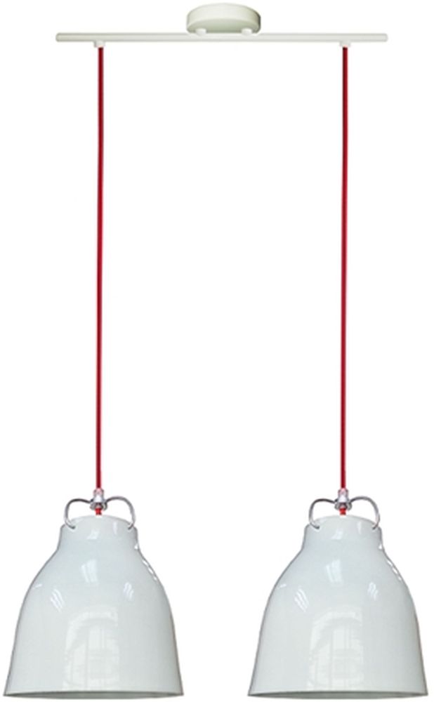Candellux Pensilvania függőlámpa 2x60 W fehér 32-35813
