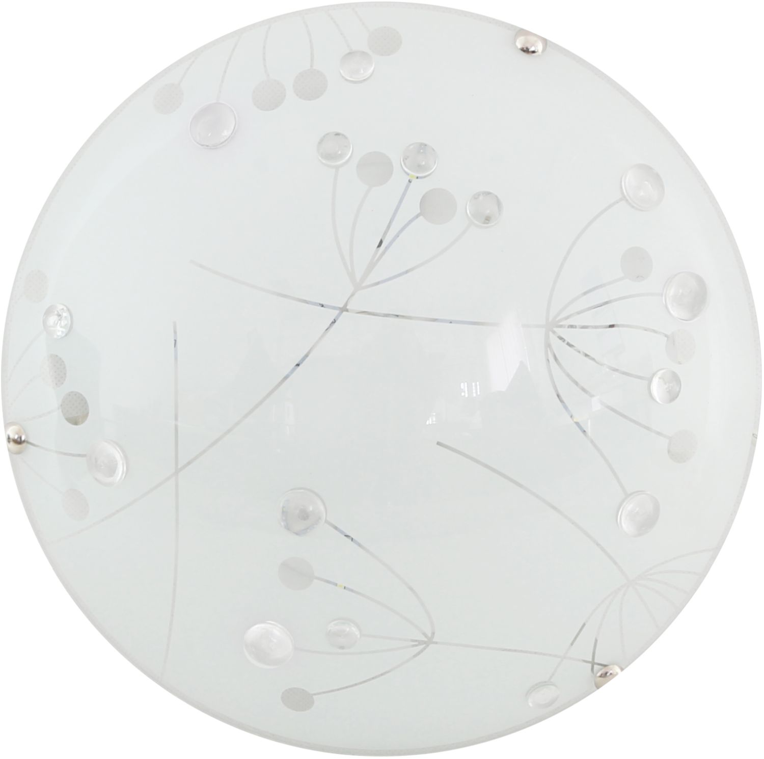 Candellux Floral mennyezet 1x10 W fehér-átlátszó 13-49742