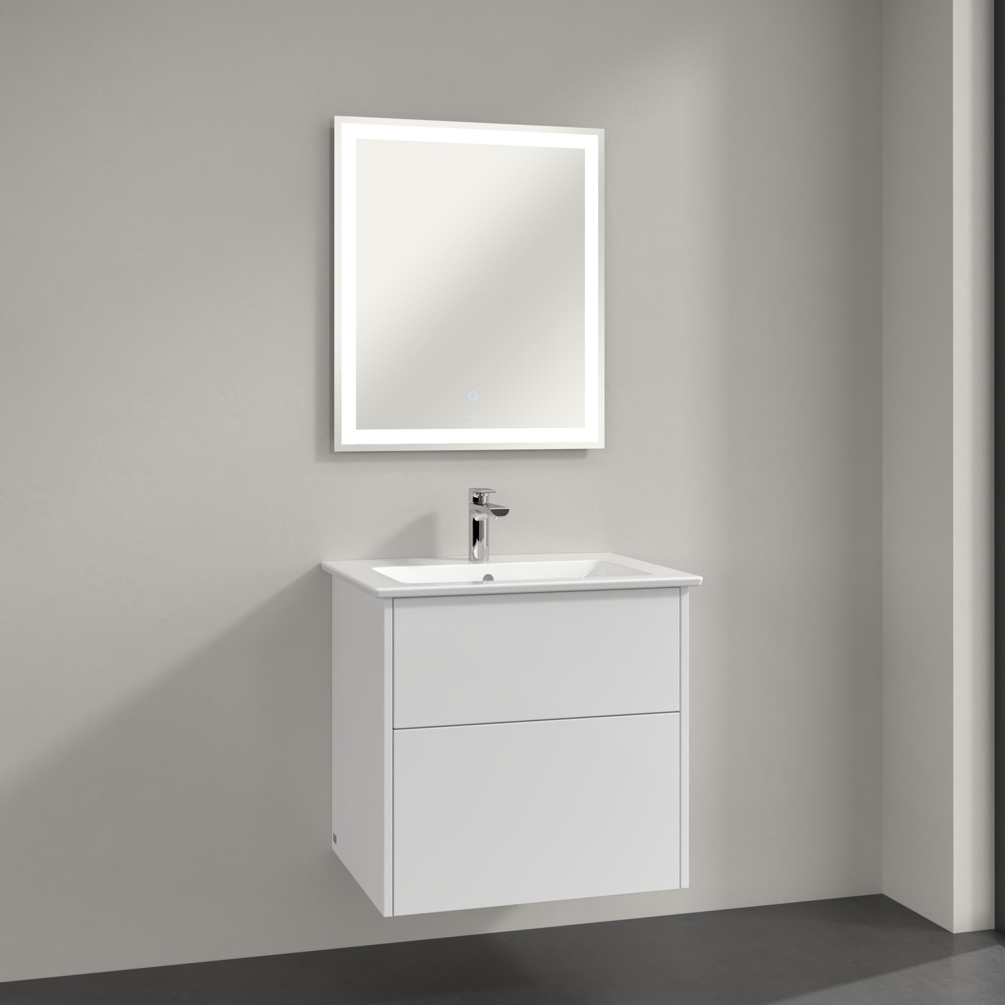 Villeroy & Boch Finero mosdó szekrénnyel és tükörrel 65 cm fehér S00301DHR1